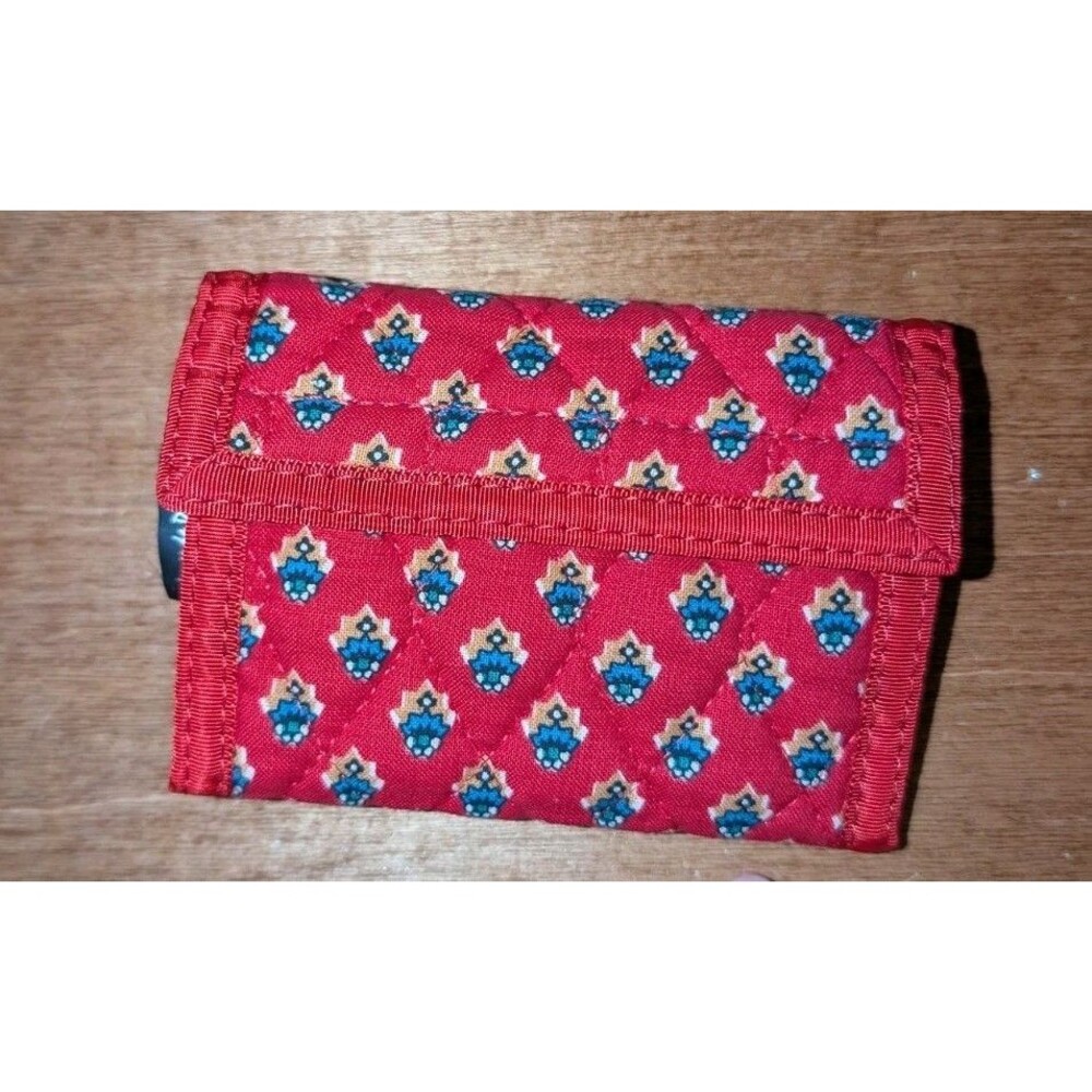 Larenda Quilted Fabric Wallet Americana Womens Small Mini Card Holder